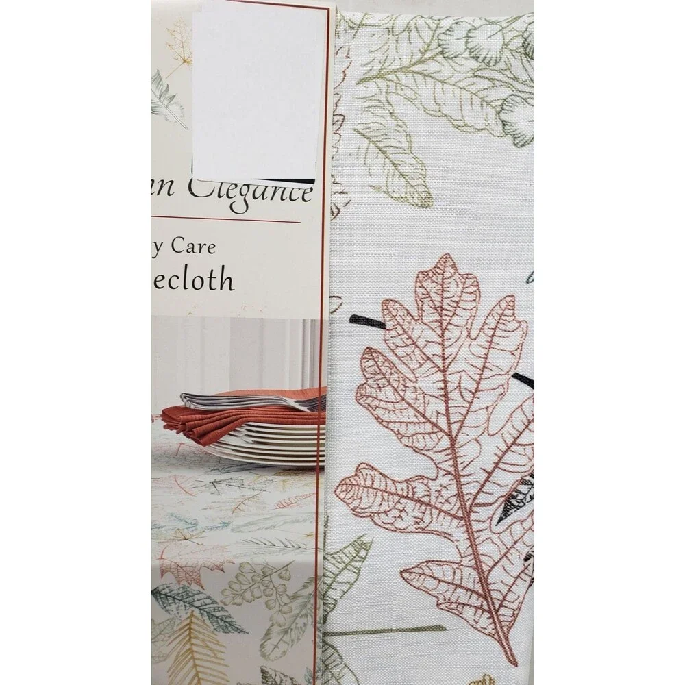 Printed Linen Tablecloth 60